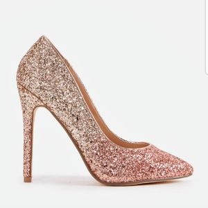 Rose Gold Heels Size 6
